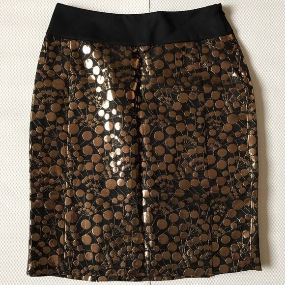 The Limited Gold-dots black Mini Skirt Holiday - Picture 1 of 4